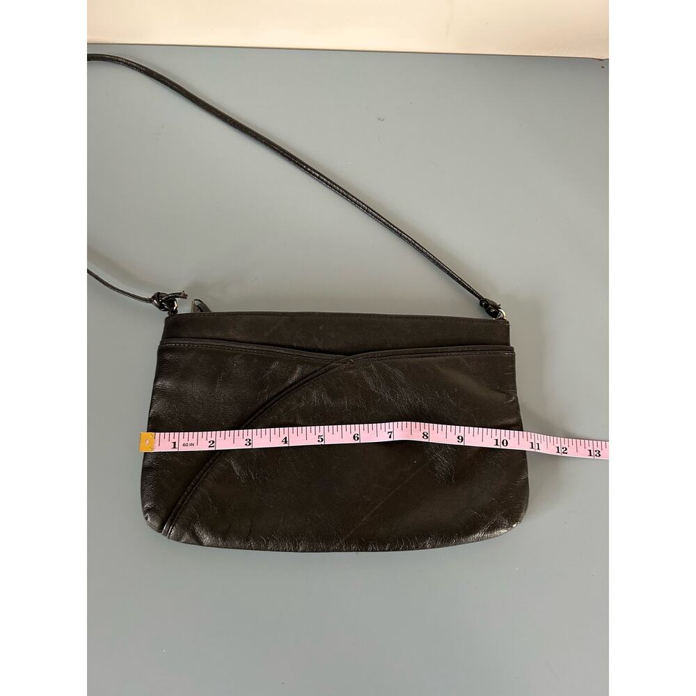 Unbranded womens purse black shoulder strap leather zipper - Picture 6 of 7